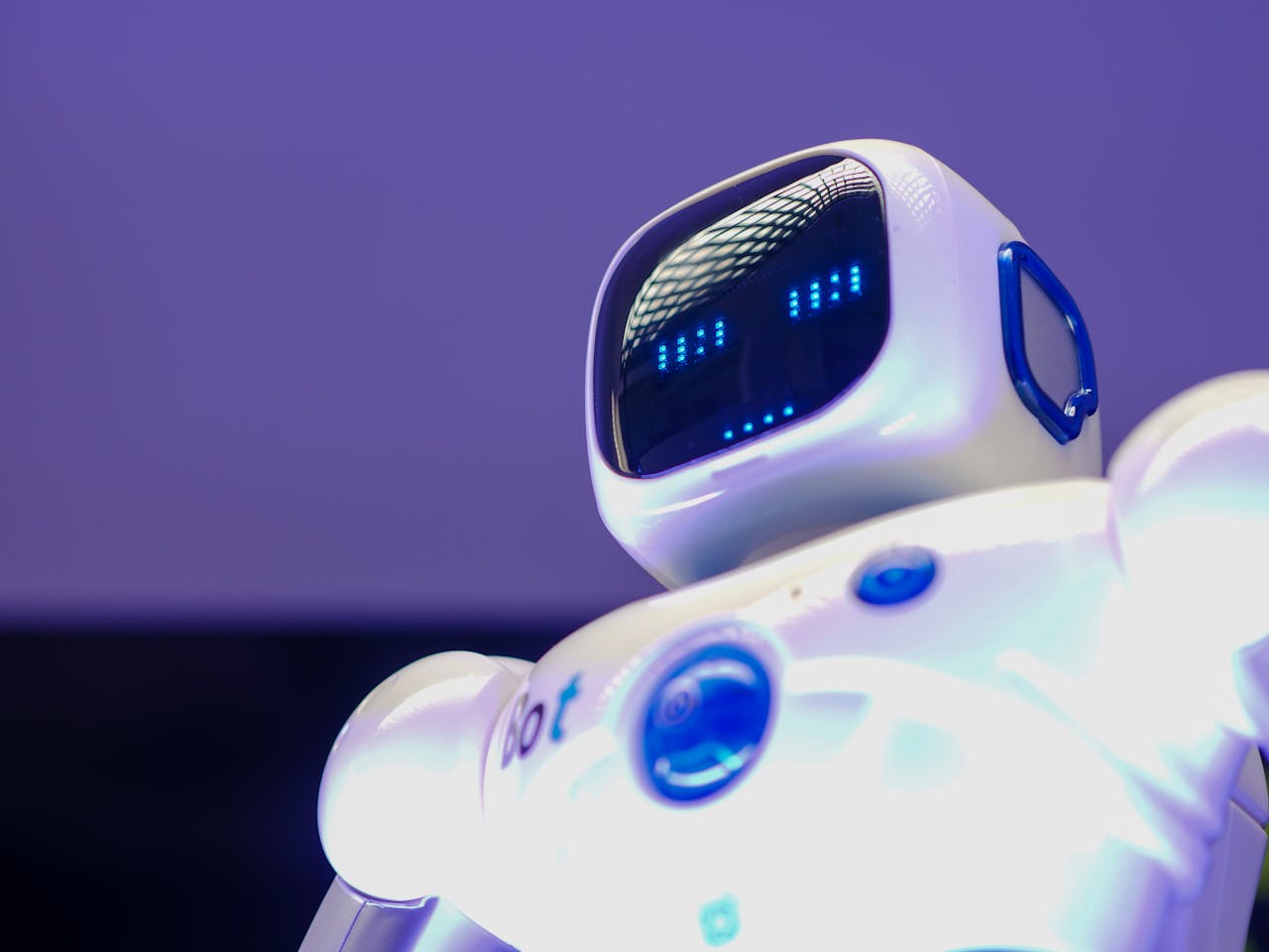 Low Angle Shot of Robot